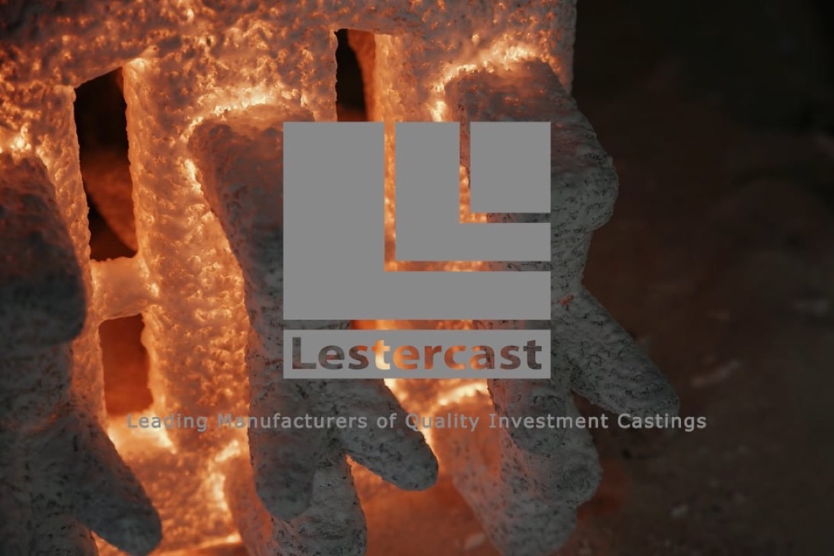 A promotional film still: molten metal in the Lestercast foundry